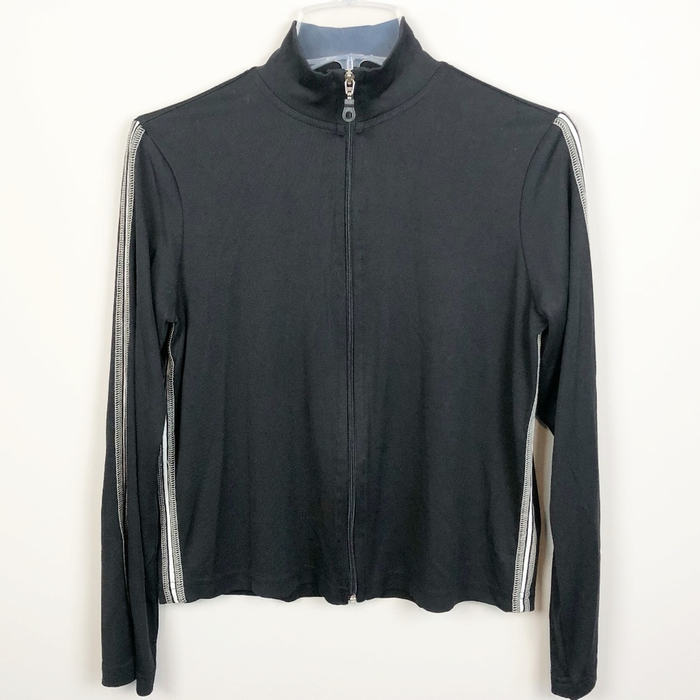 CAbi Medium Womens Black Full Zip Athletic Jacket